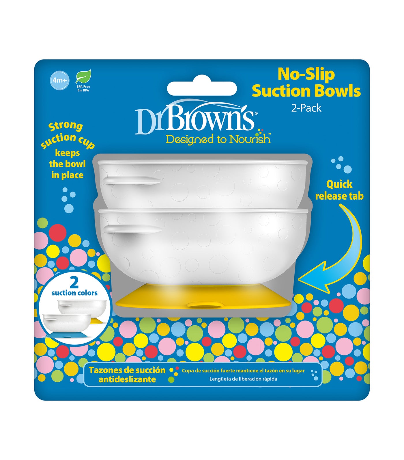 No Slip Suction Bowl 2-pieces