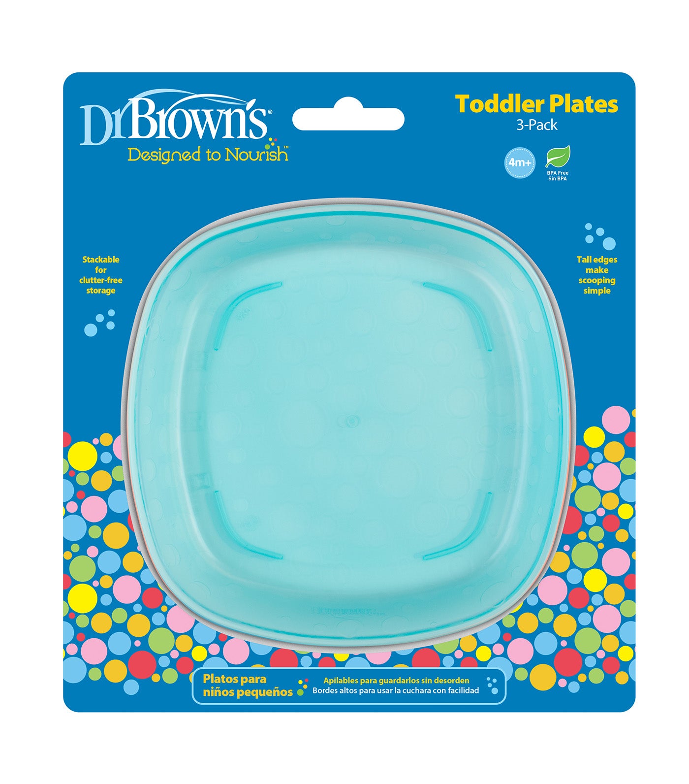 3-piece Feeding Dish Plates Toddler