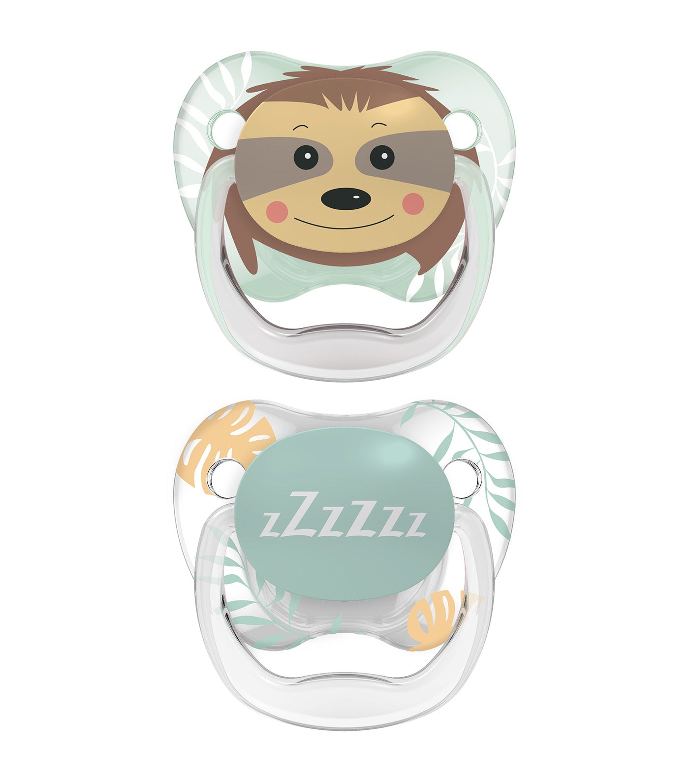 PreVent Printed Shield Stage 2 Pacifier, Animal Faces, 2 Pieces/Pack