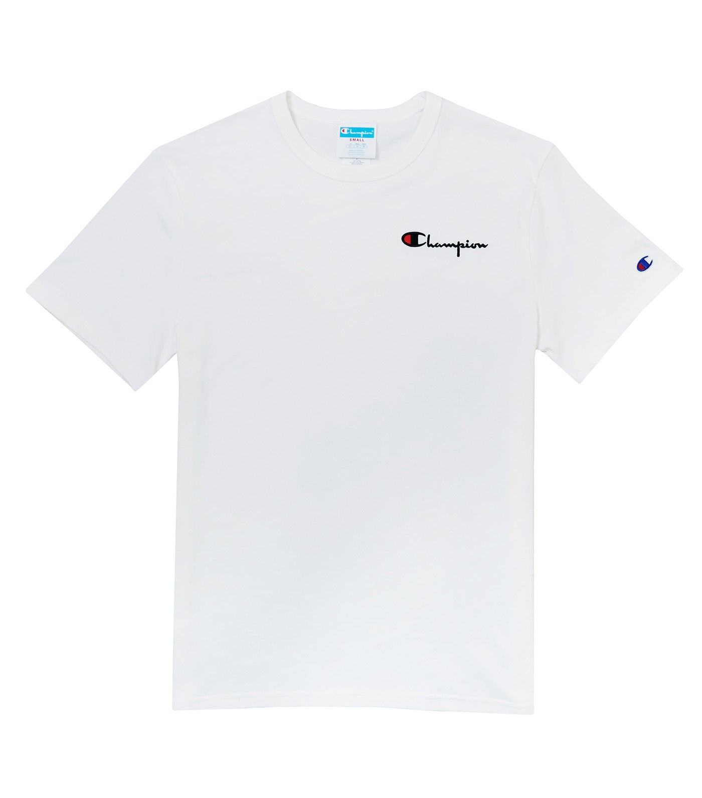 Heritage Embroidered Script Logo Tee White
