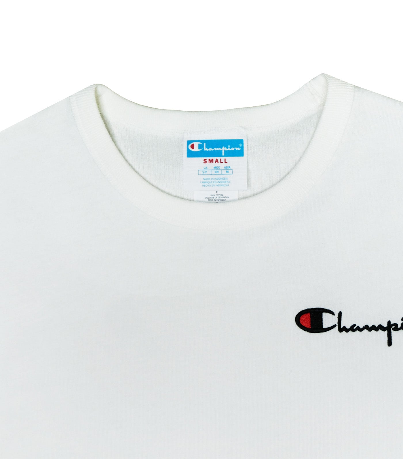 Heritage Embroidered Script Logo Tee White