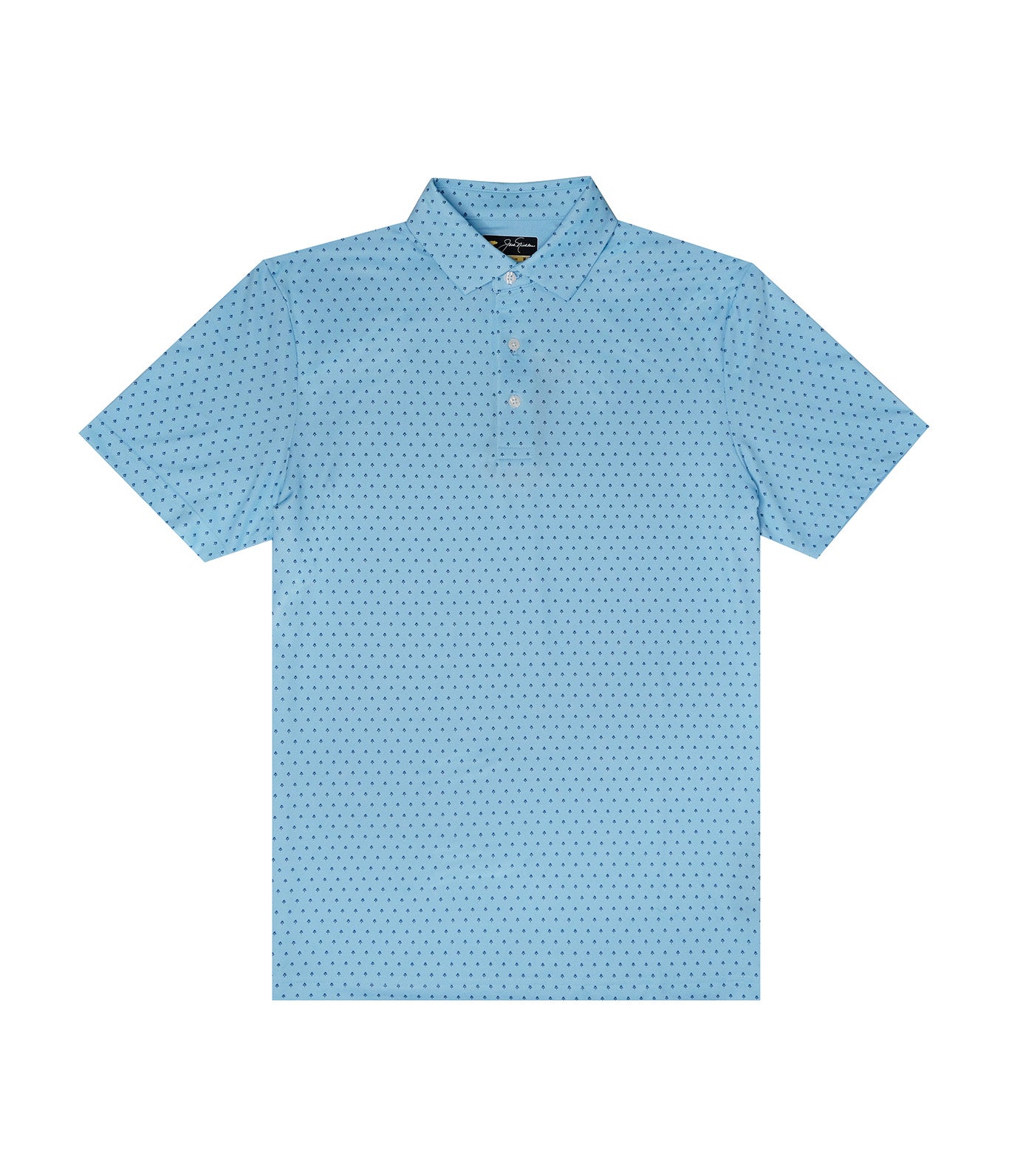 Jack Nicklaus Emblem Print Polo Cool Blue