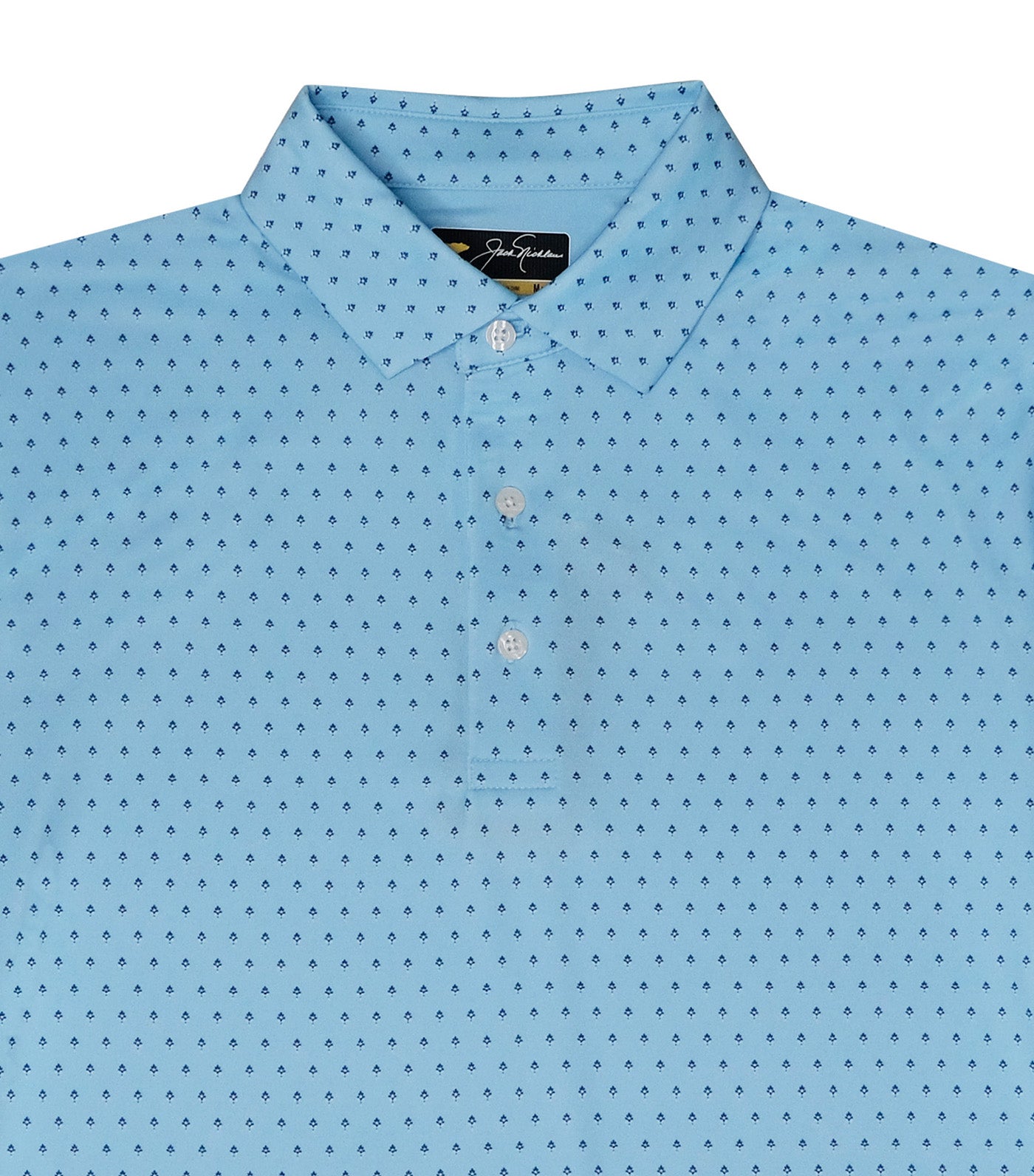 Jack Nicklaus Emblem Print Polo Cool Blue