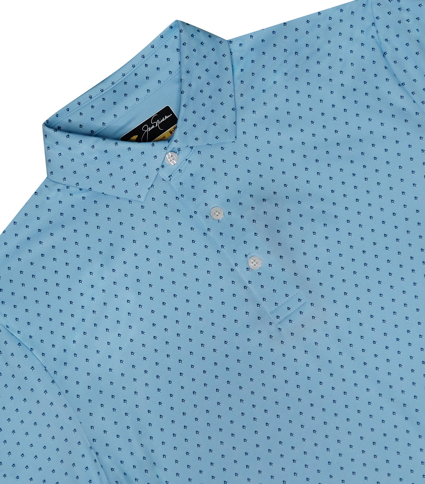 Jack Nicklaus Emblem Print Polo Cool Blue