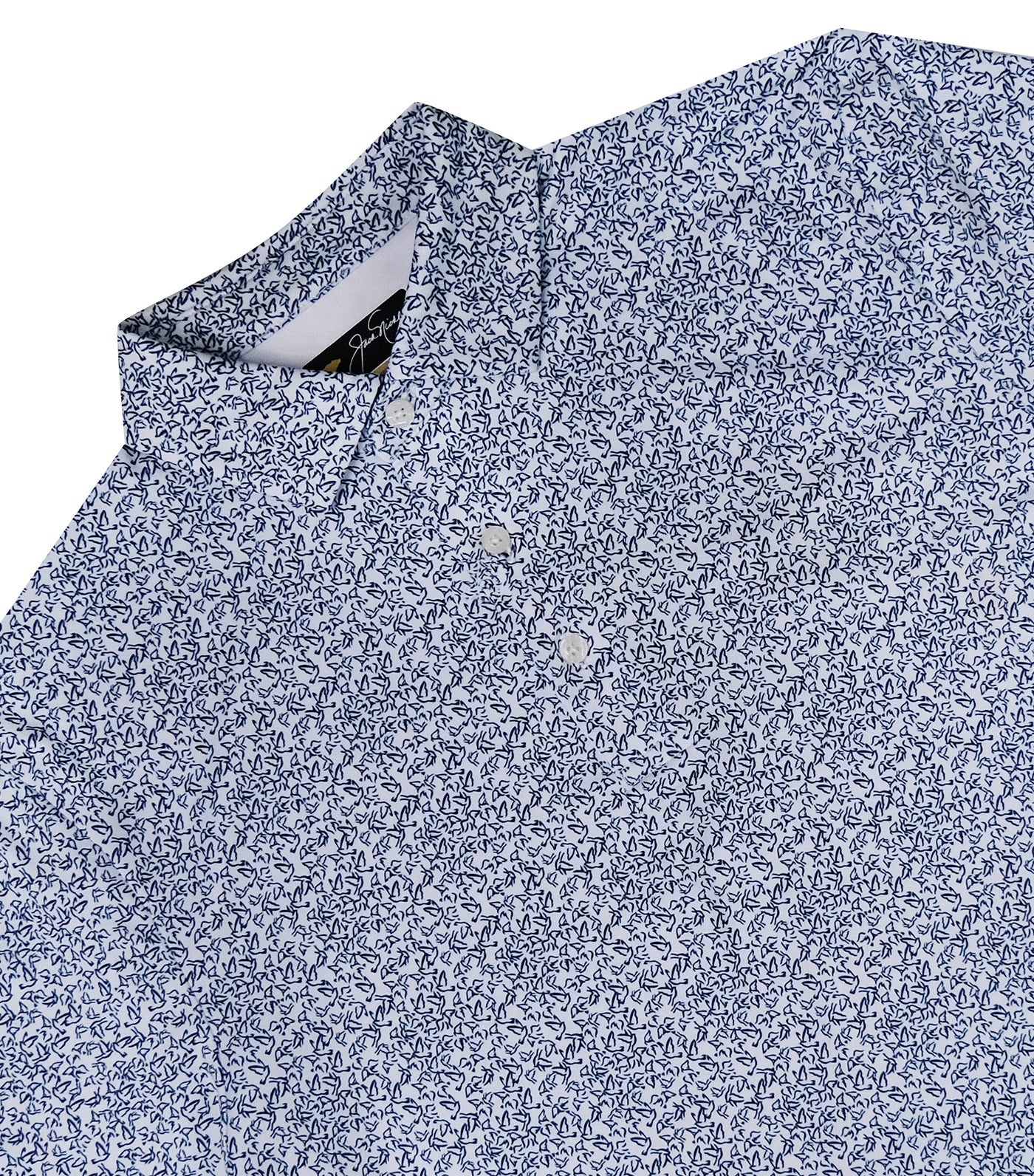 Jack Nicklaus Flock Print Polo Bright White