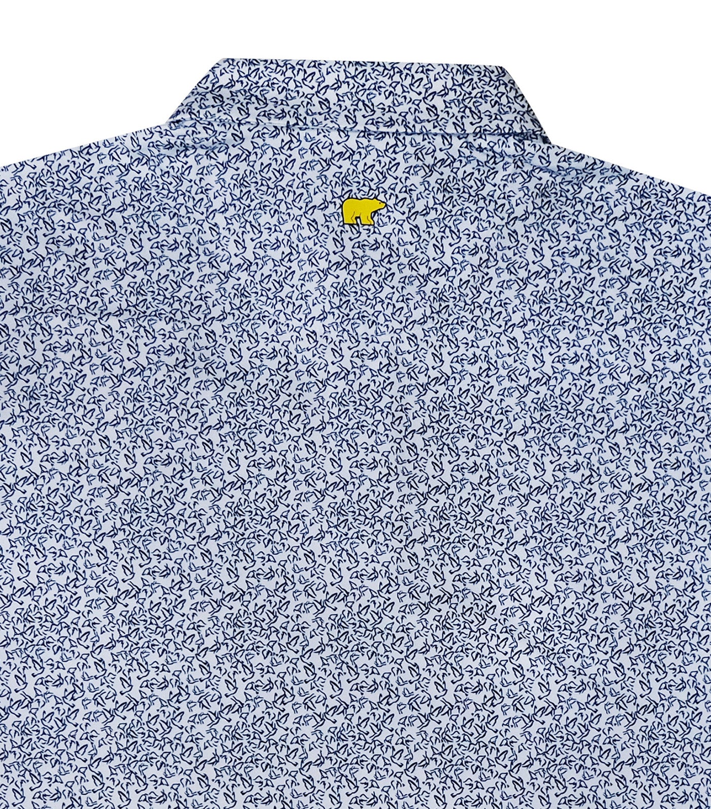 Jack Nicklaus Flock Print Polo Bright White