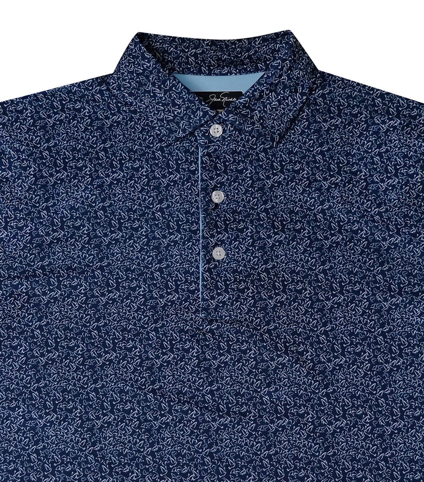 Jack Nicklaus Flock Print Polo Classic Navy