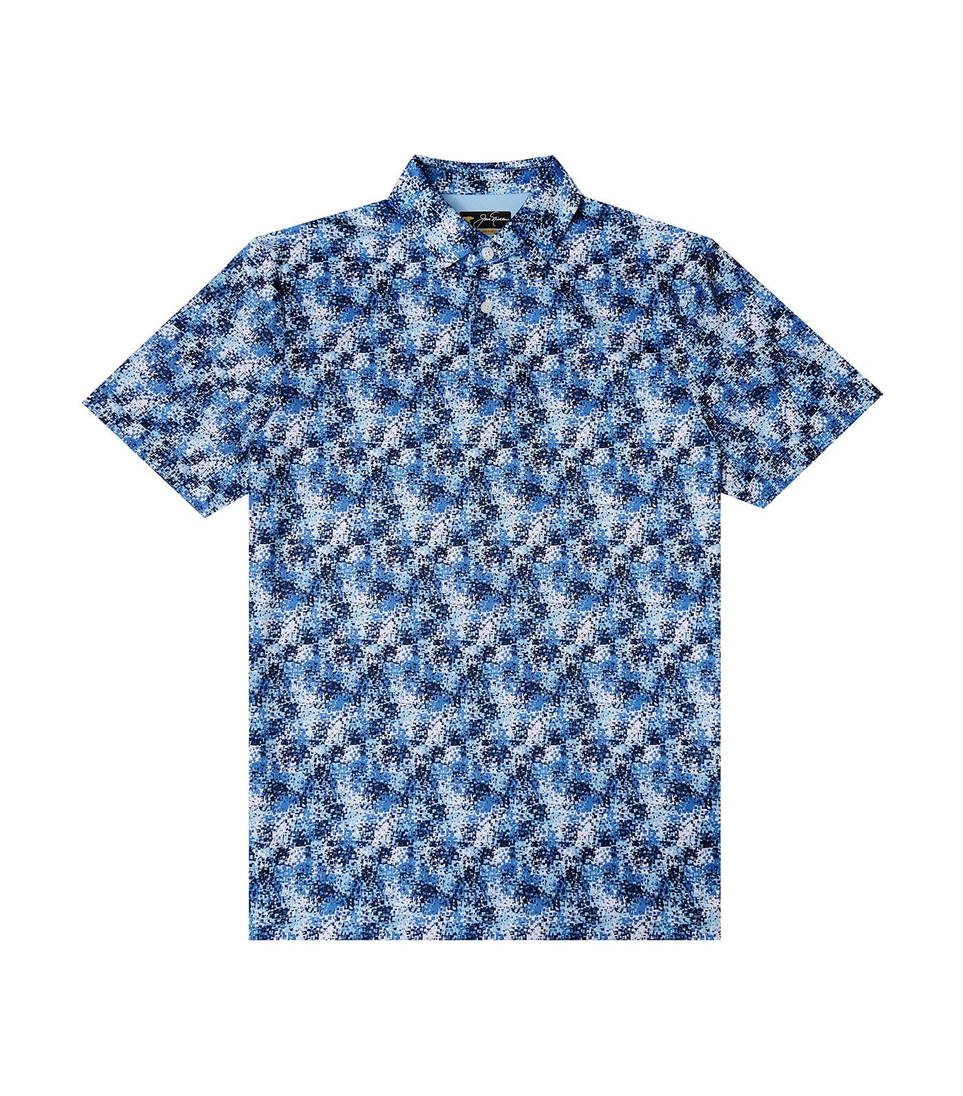 Jack Nicklaus Abstract Print Polo Classic Navy