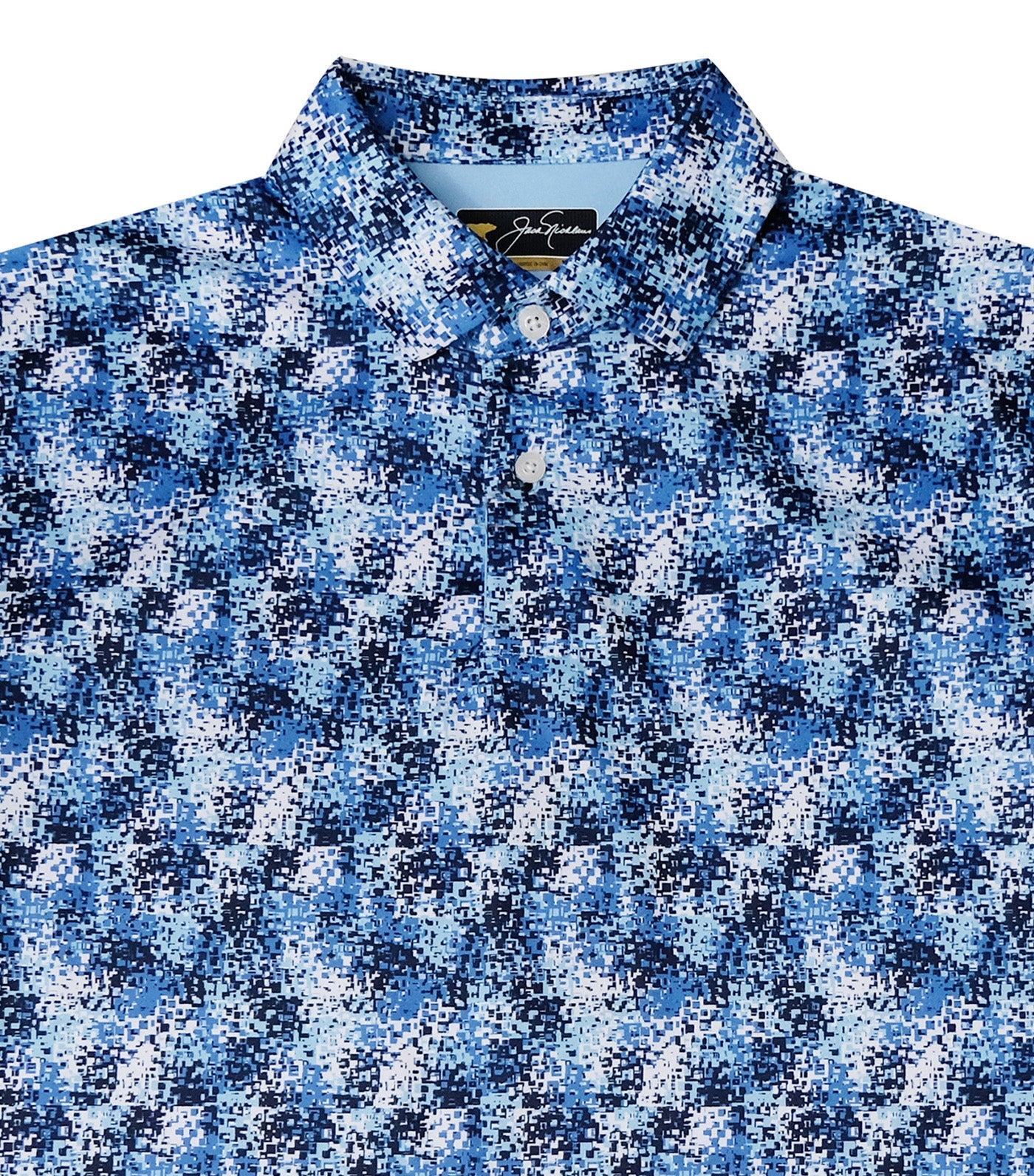 Jack Nicklaus Abstract Print Polo Classic Navy