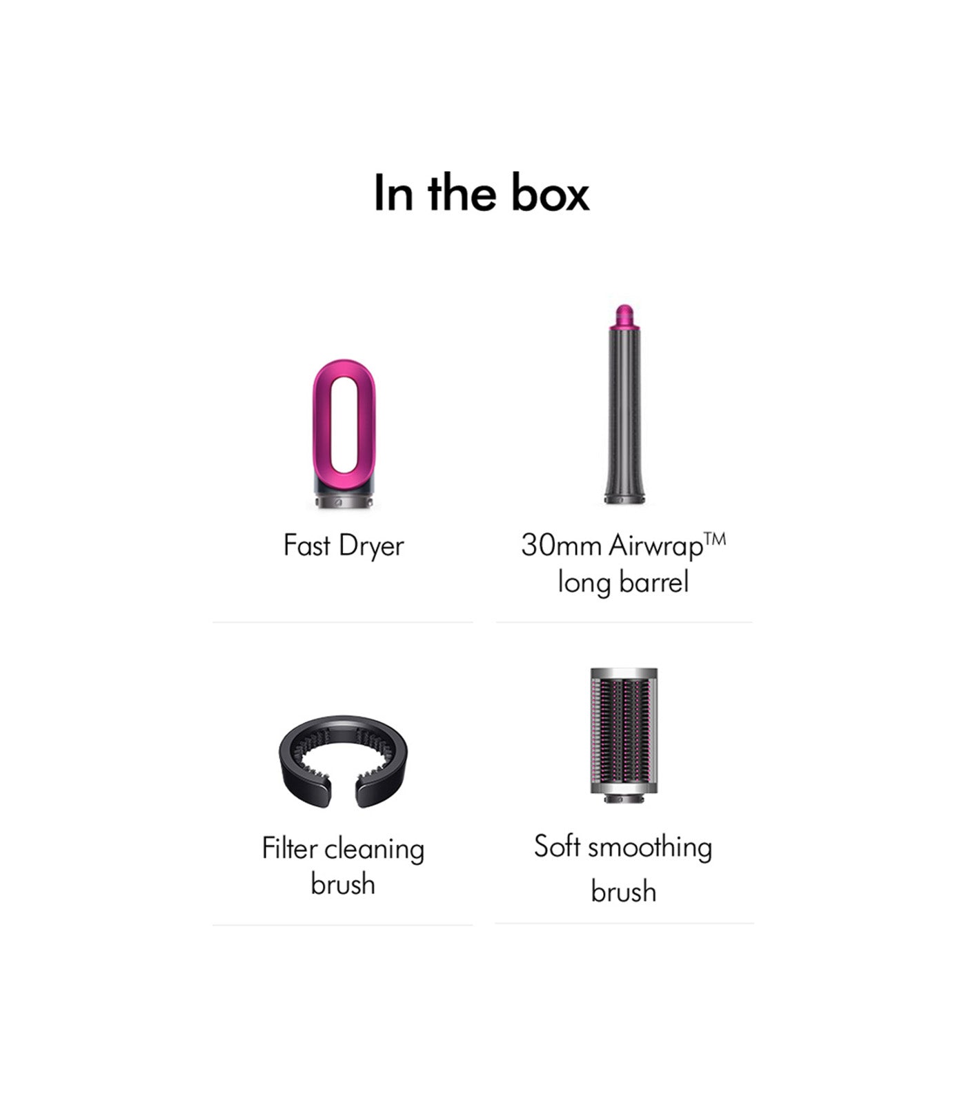 Airwrap Lite Hair Styler Fuchsia/Nickel