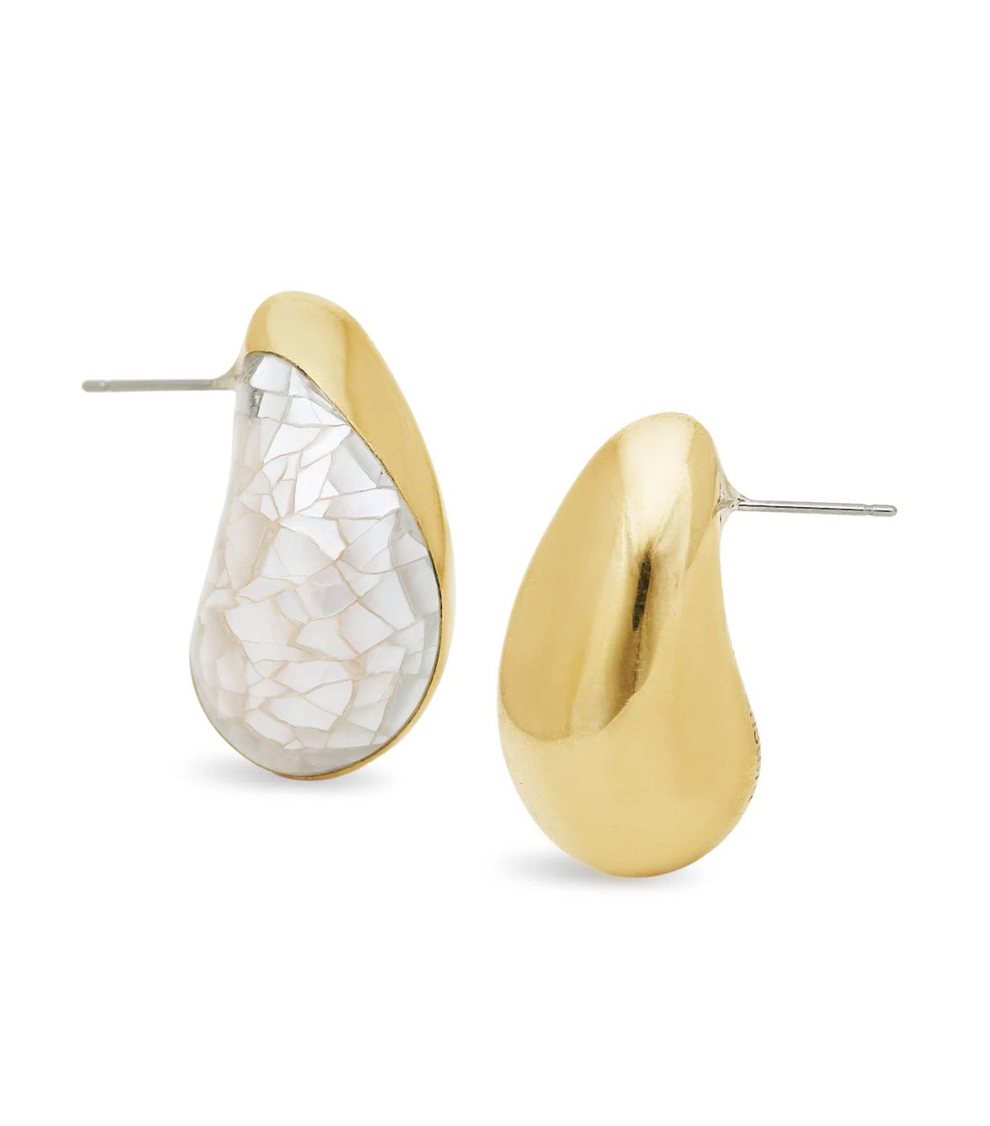 Golden Monstera Damci Earrings Gold