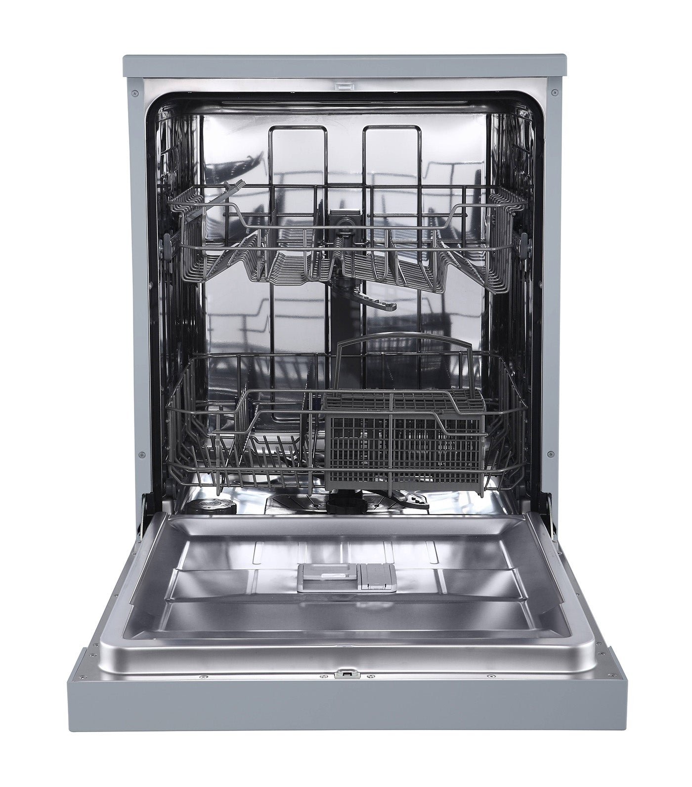 Freestanding Stainless Steel Dishwasher Silver with UV, 60cm
