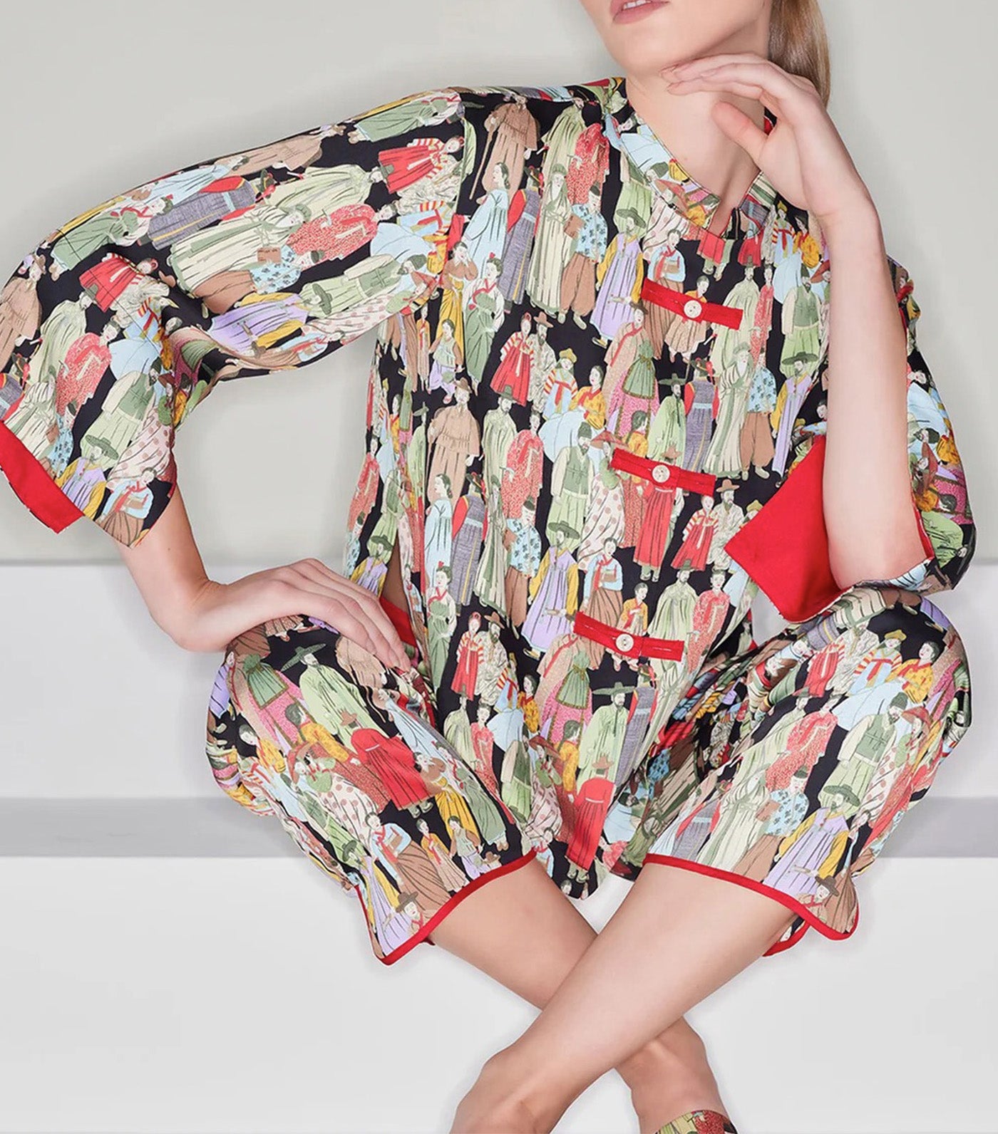 Dynasty Pajama Set Black