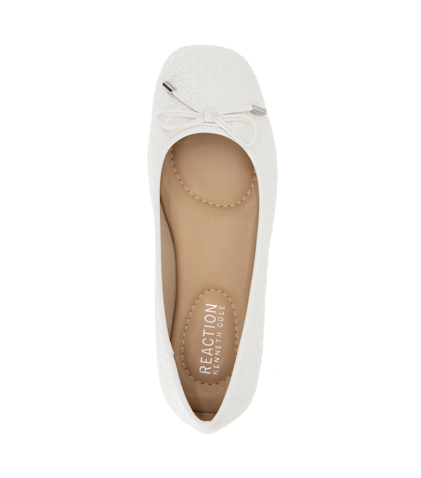 Elstree Woven Ballet Flat White