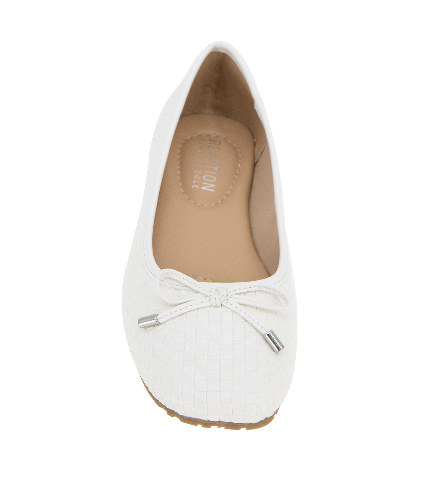 Elstree Woven Ballet Flat White