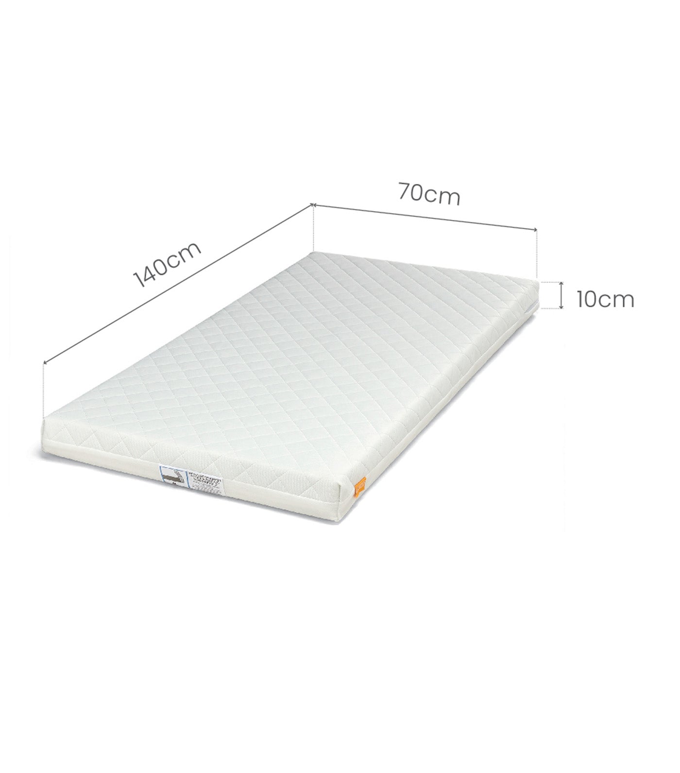 Essential Pocket Spring Cotbed Mattress White