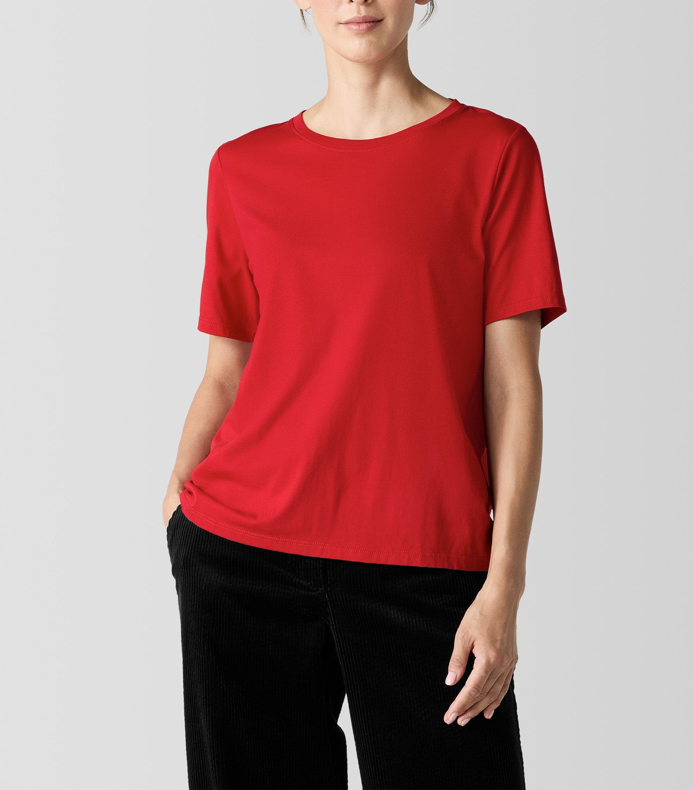 Round Neck Tee Azalea