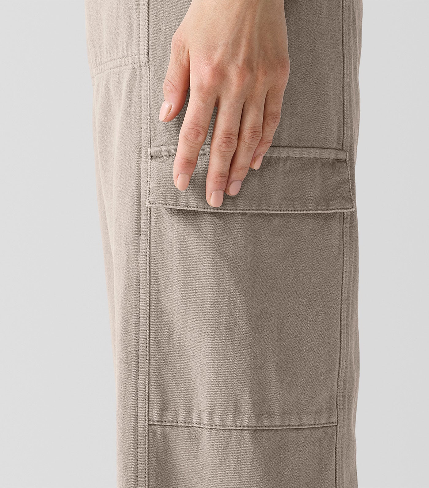 Wide Full Length Cargo Pants Reed