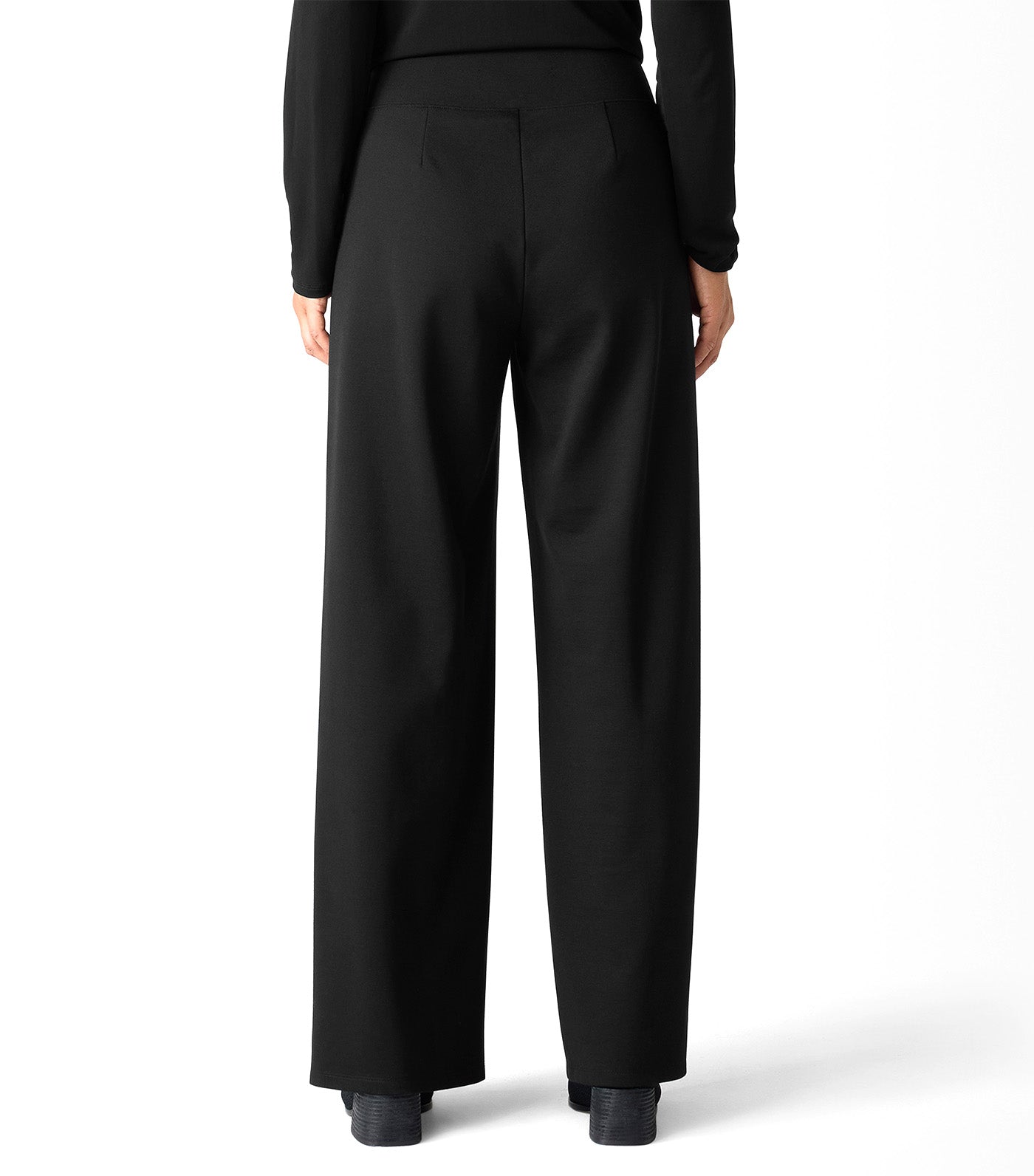 Washable Flex Ponte High-Waisted Pants Black