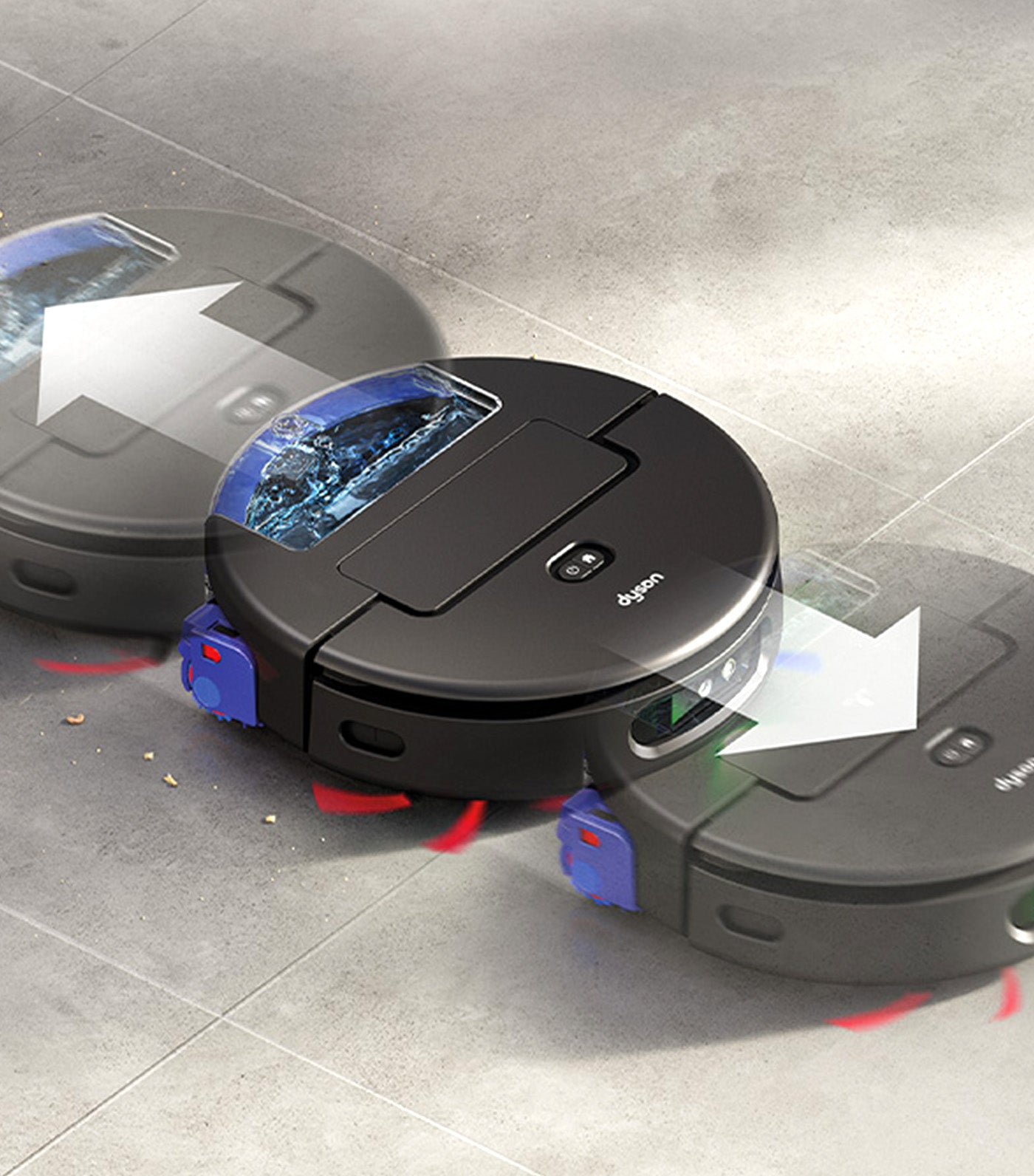 Dyson Spot+Scrub™ AI Robot Vacuum Cleaner Black/Blue