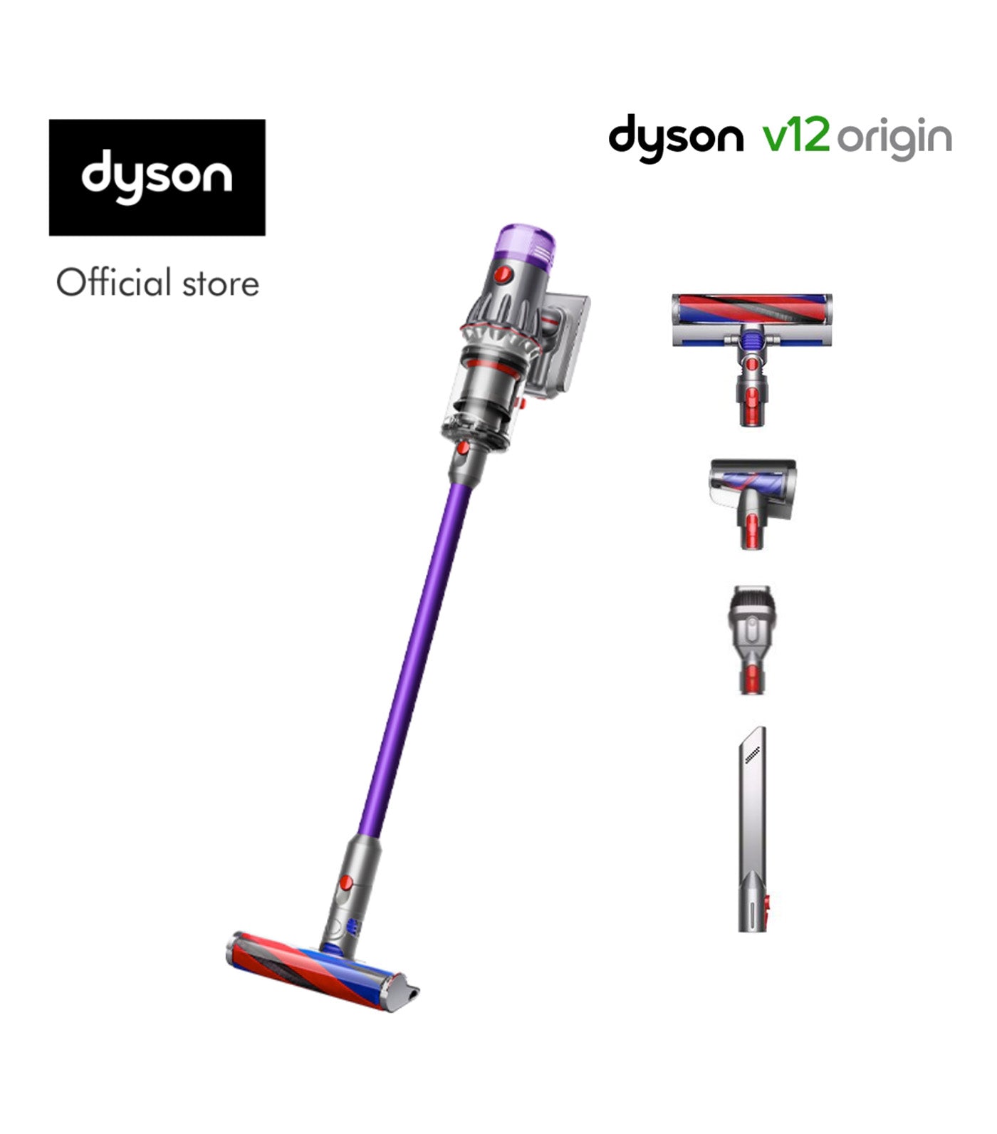 V12 Origin Vacuum Cleaner Iron/Purple