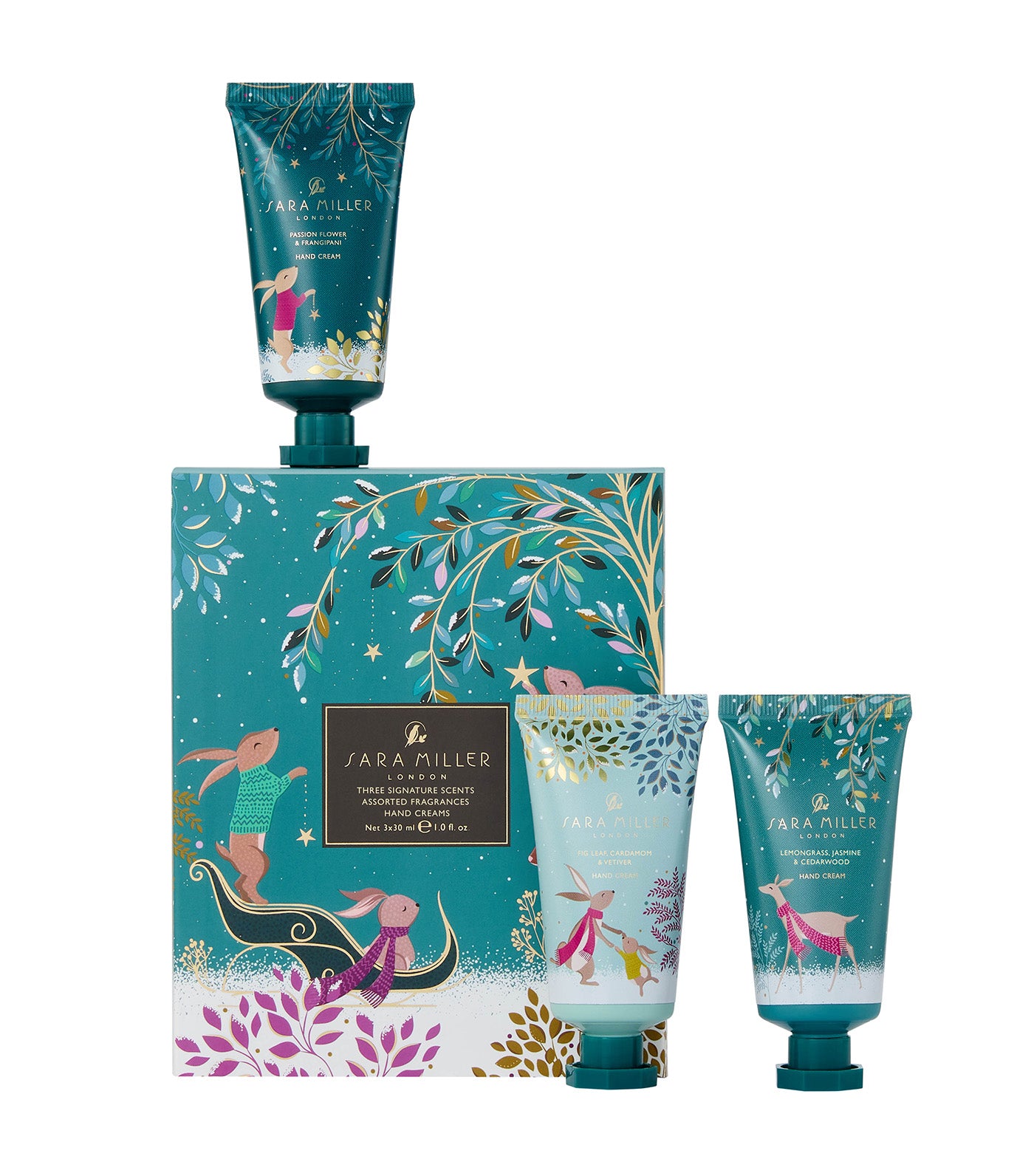 Sara Miller Haveli Garden Hand Cream Trio