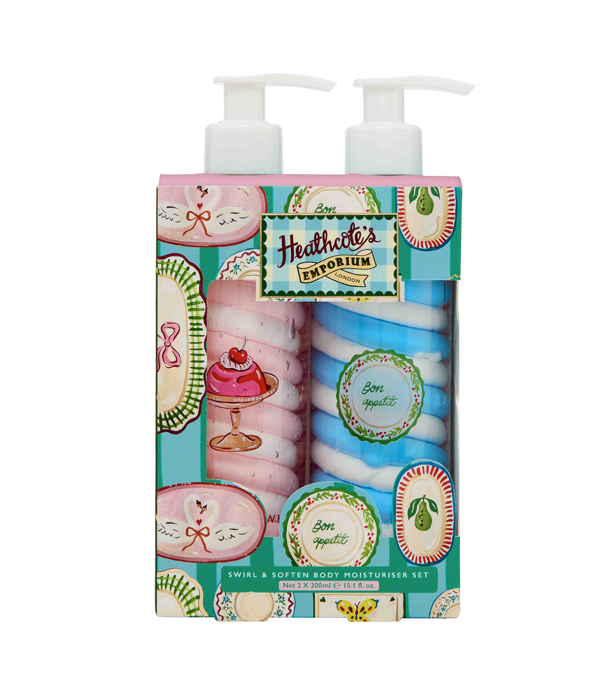 Heathcote's Emporium Vintage Fayre Swirl & Soften Body Moisturizer Set
