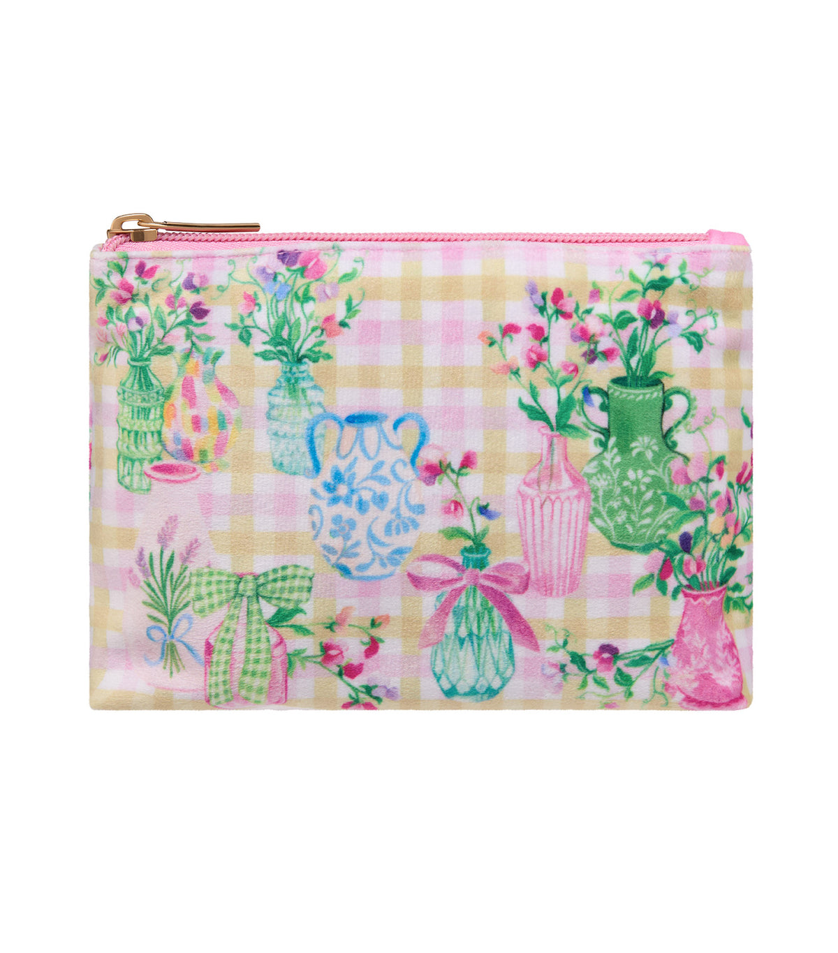 Sweet Pea Velvet Cosmetic Purse