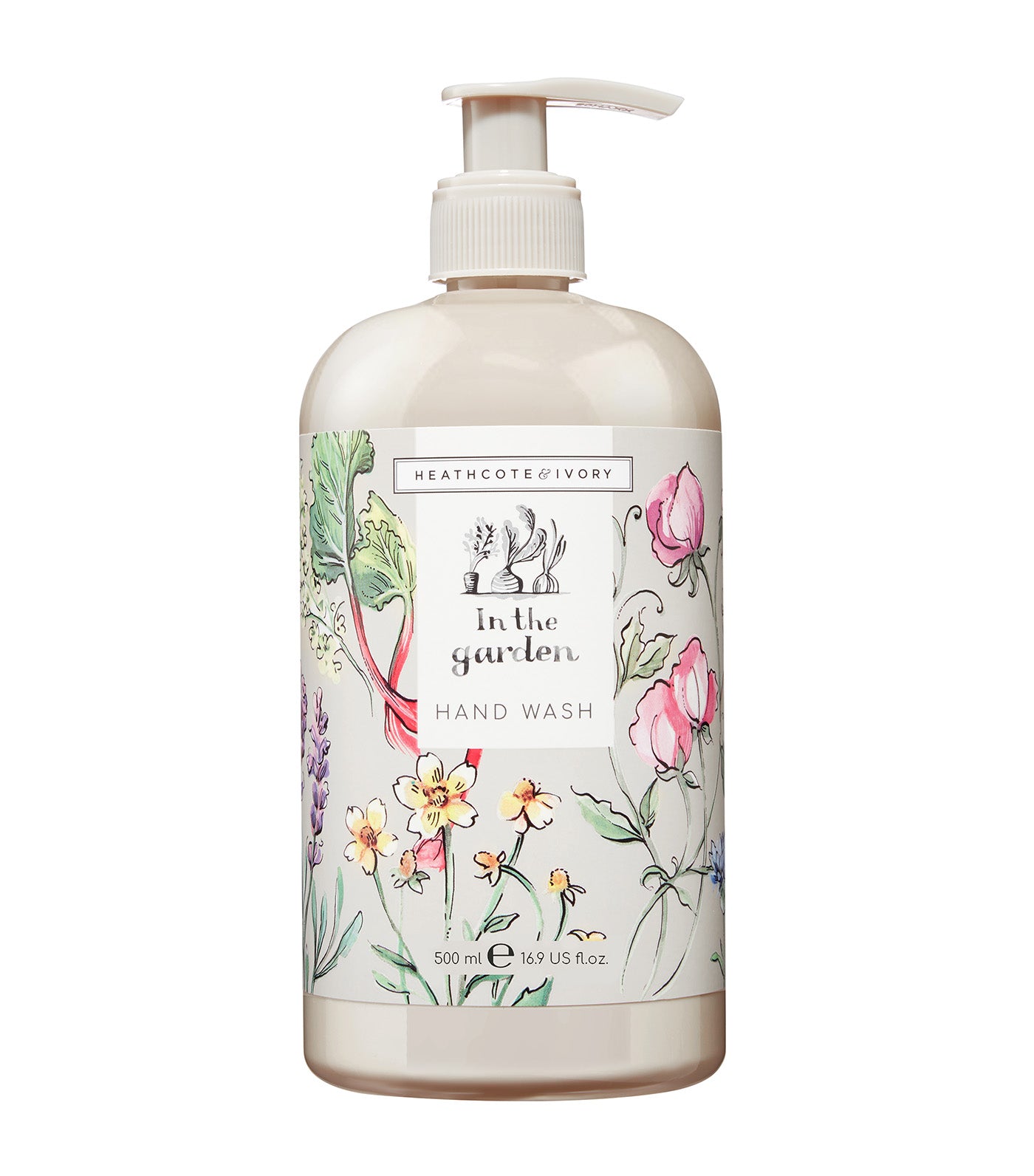Heathcote & Ivory Handseife 'In The Garden' - 500 Ml, Vegan, Mit Rhabarberduft & Vitaminen
