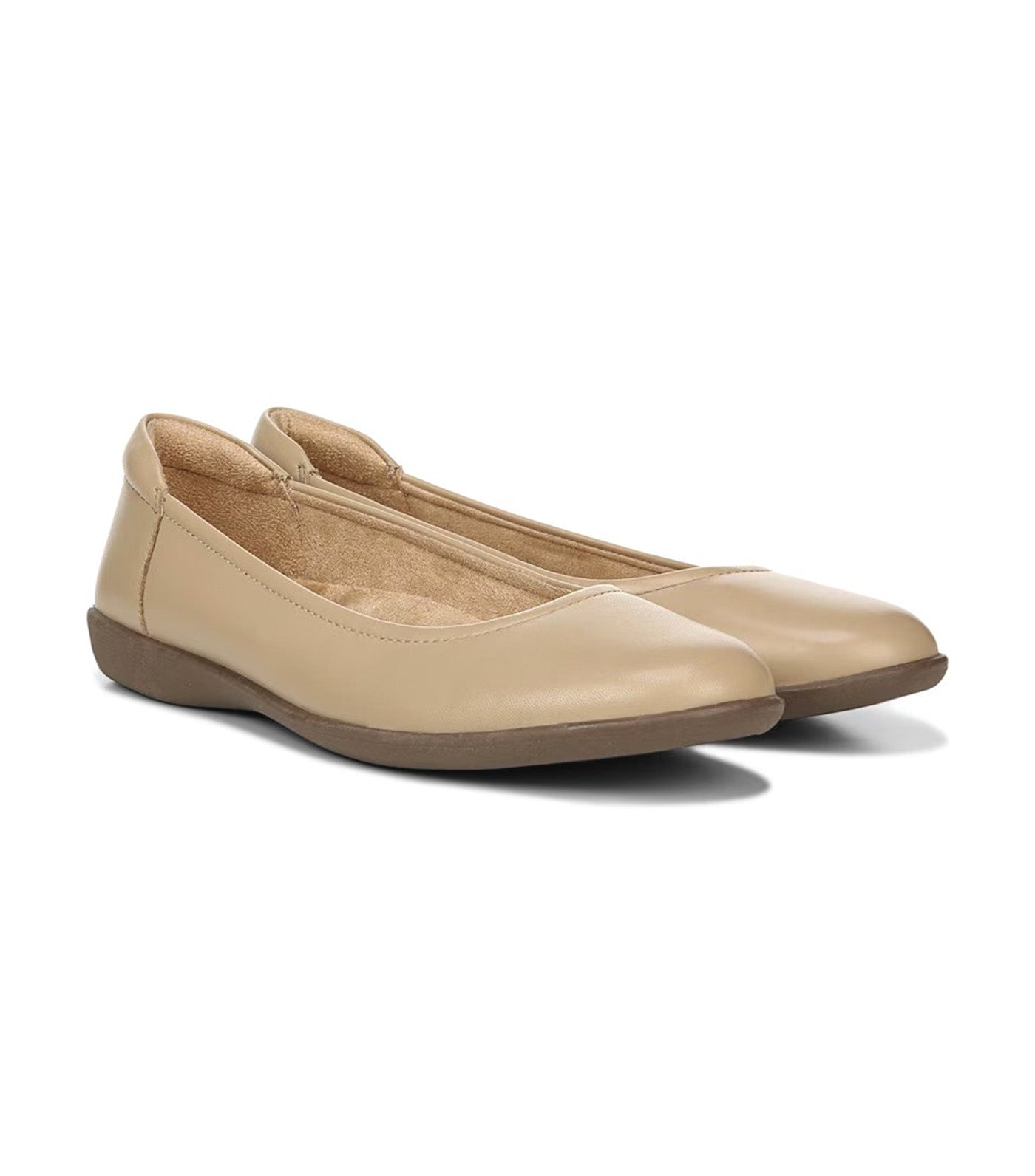 Flexy Flat Nude Leather