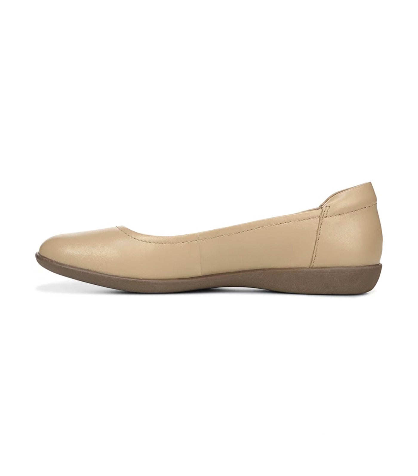 Flexy Flat Nude Leather