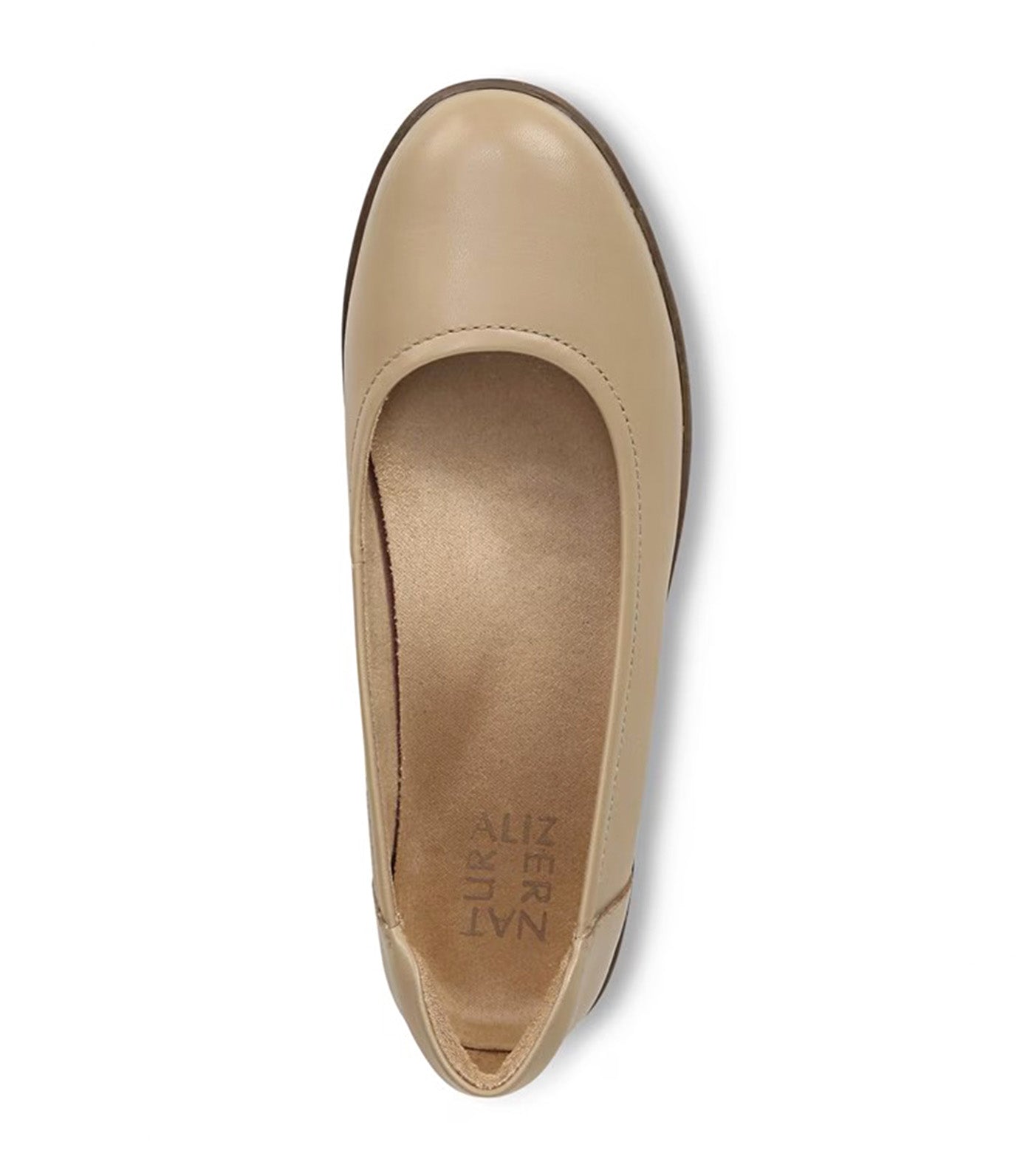 Flexy Flat Nude Leather