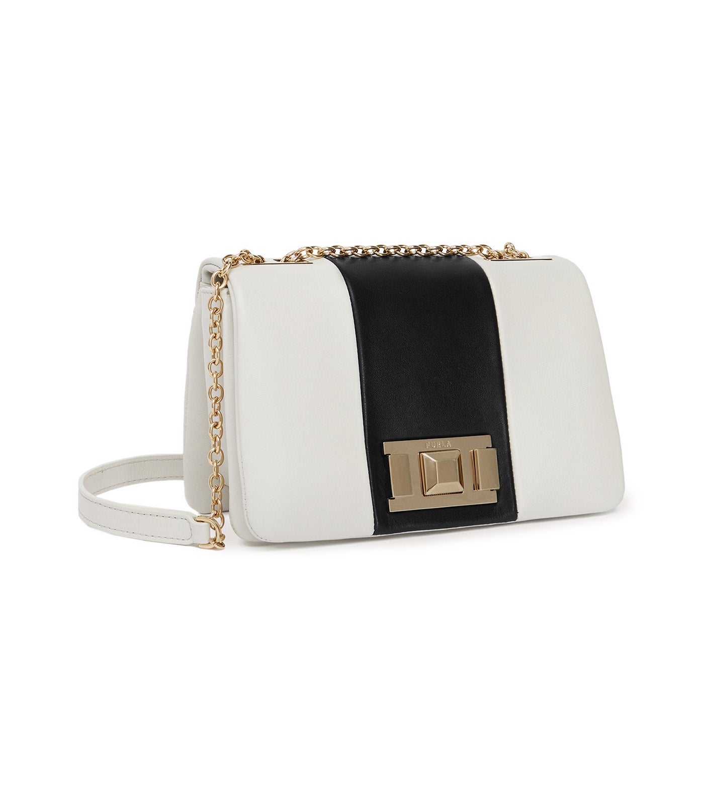 Furla block best sale mini crossbody nero