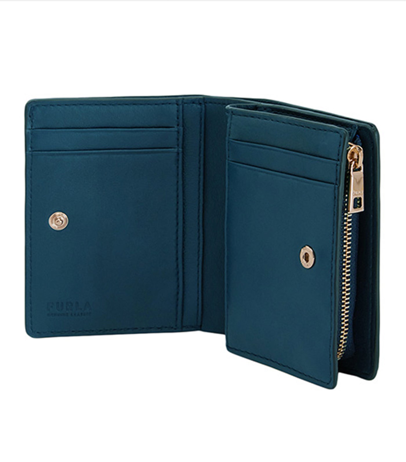Camelia S Compact Wallet L Zip Blu Jay