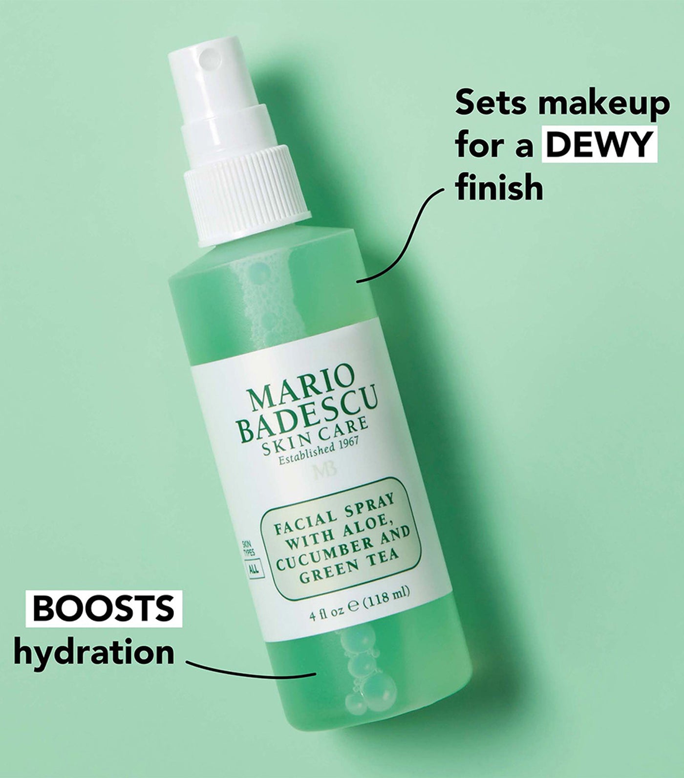 Facial Spray with Aloe, Cucumber, and Green Tea