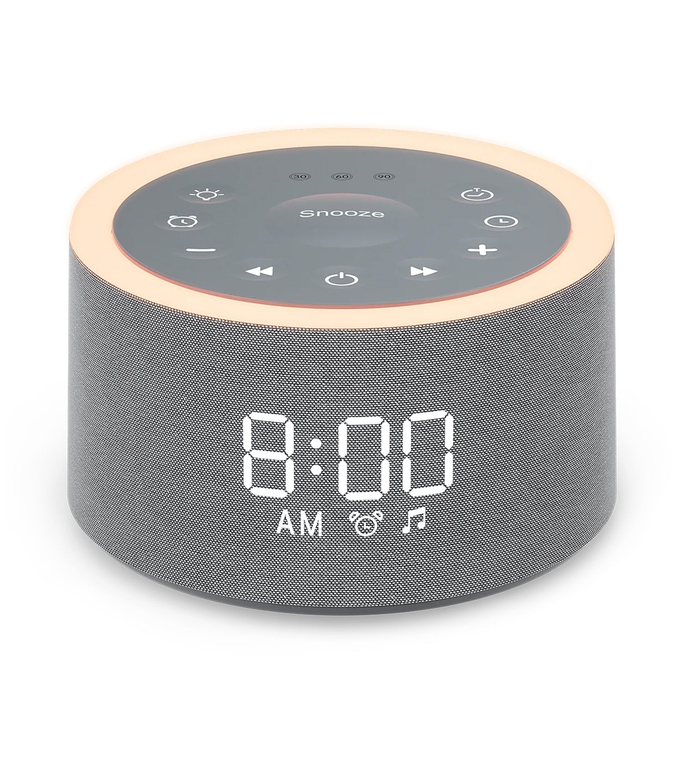 Snooz Home 3-In-1 Alarm Clock Sound Machine with Night Light