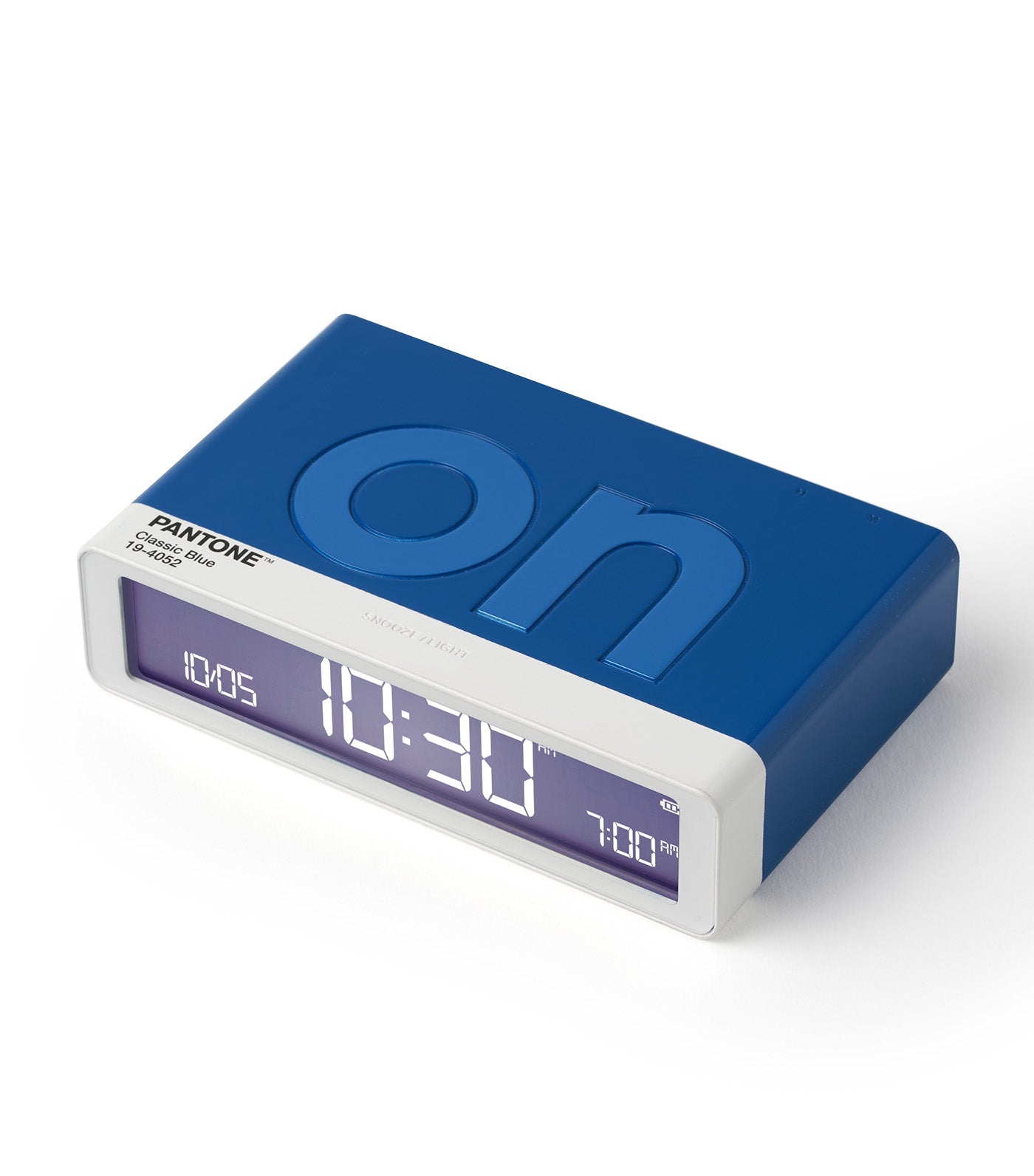 Lexon x PANTONE Flip Classic Alarm Clock Blue