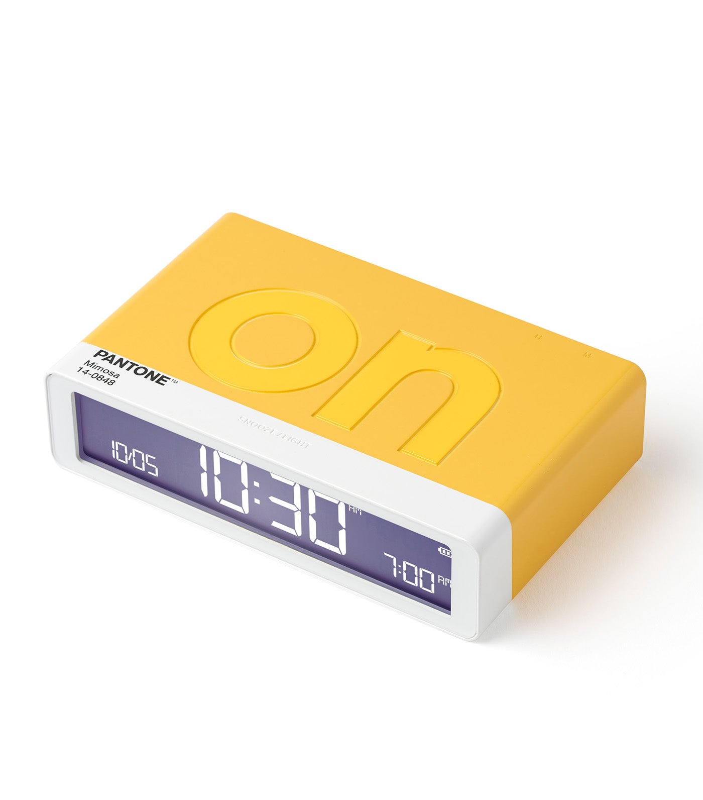 Lexon x PANTONE Flip Classic Alarm Clock Yellow