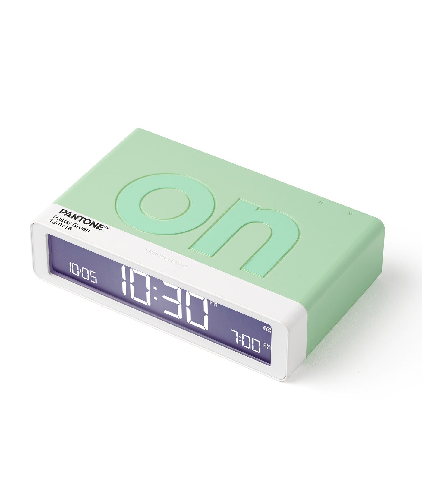 Lexon x PANTONE Flip Classic Alarm Clock Mint