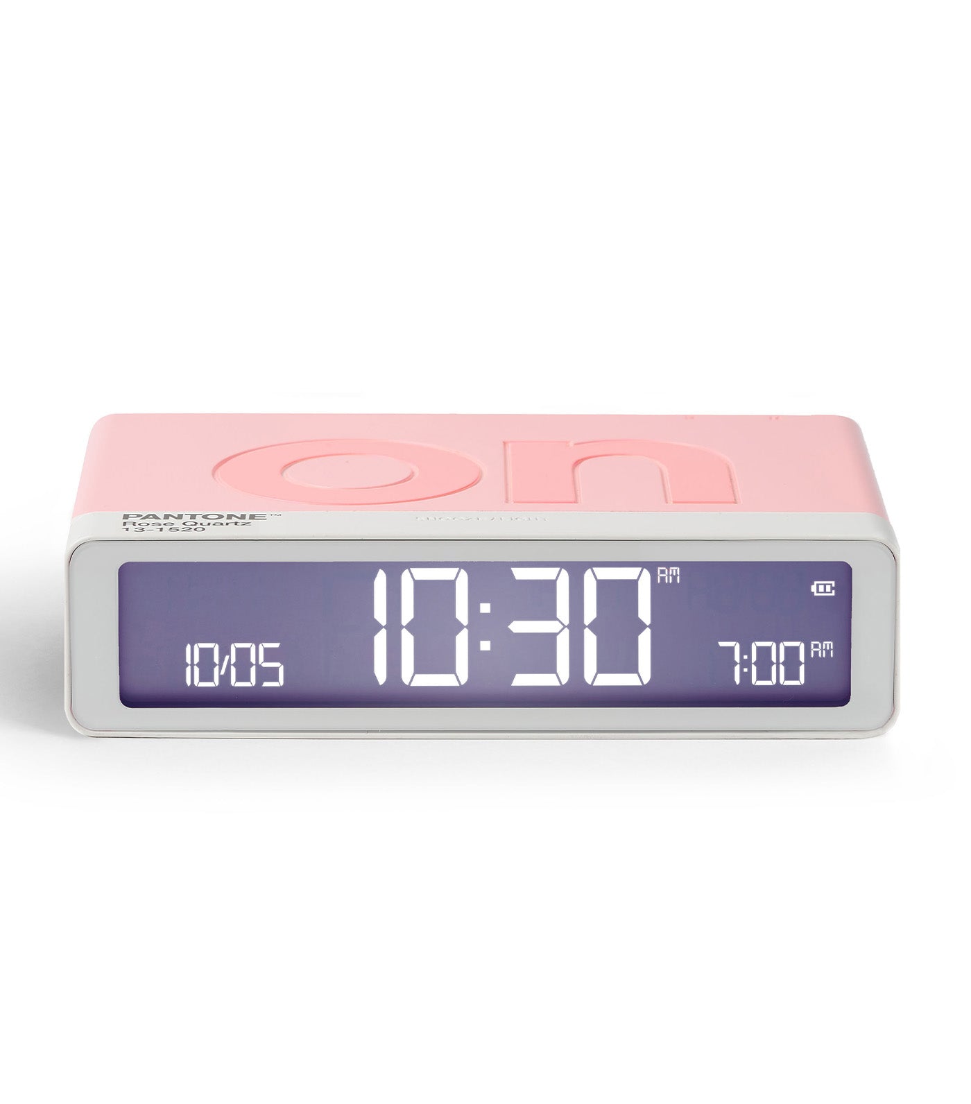 Lexon x PANTONE Flip Classic Alarm Clock Light Pink