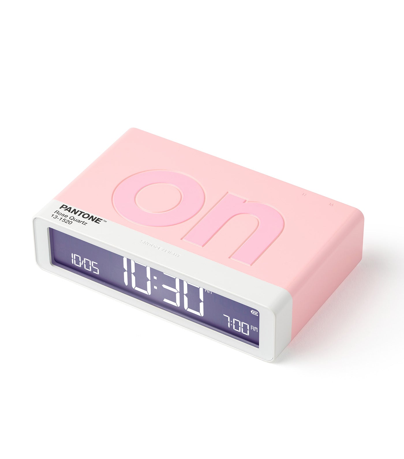 Lexon x PANTONE Flip Classic Alarm Clock Light Pink