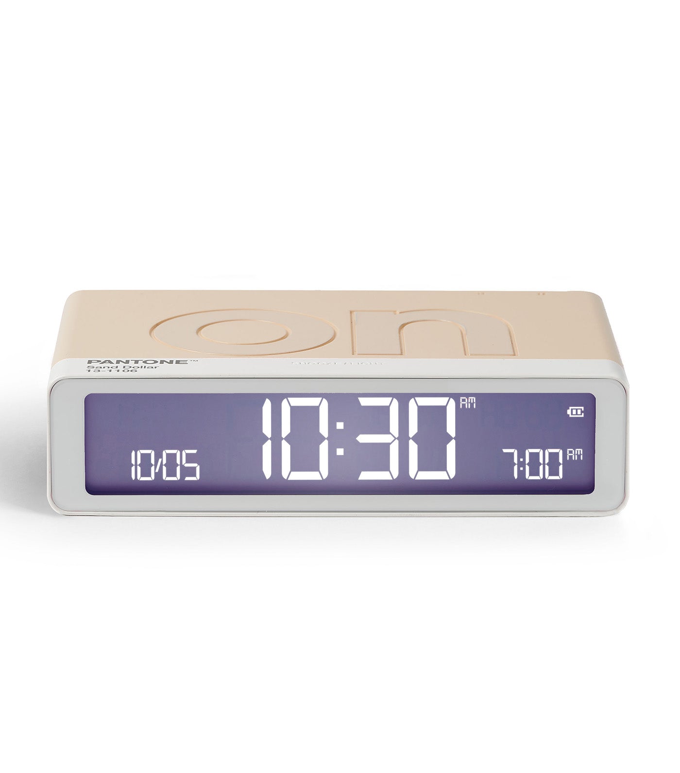 Lexon x PANTONE Flip Classic Alarm Clock Sand