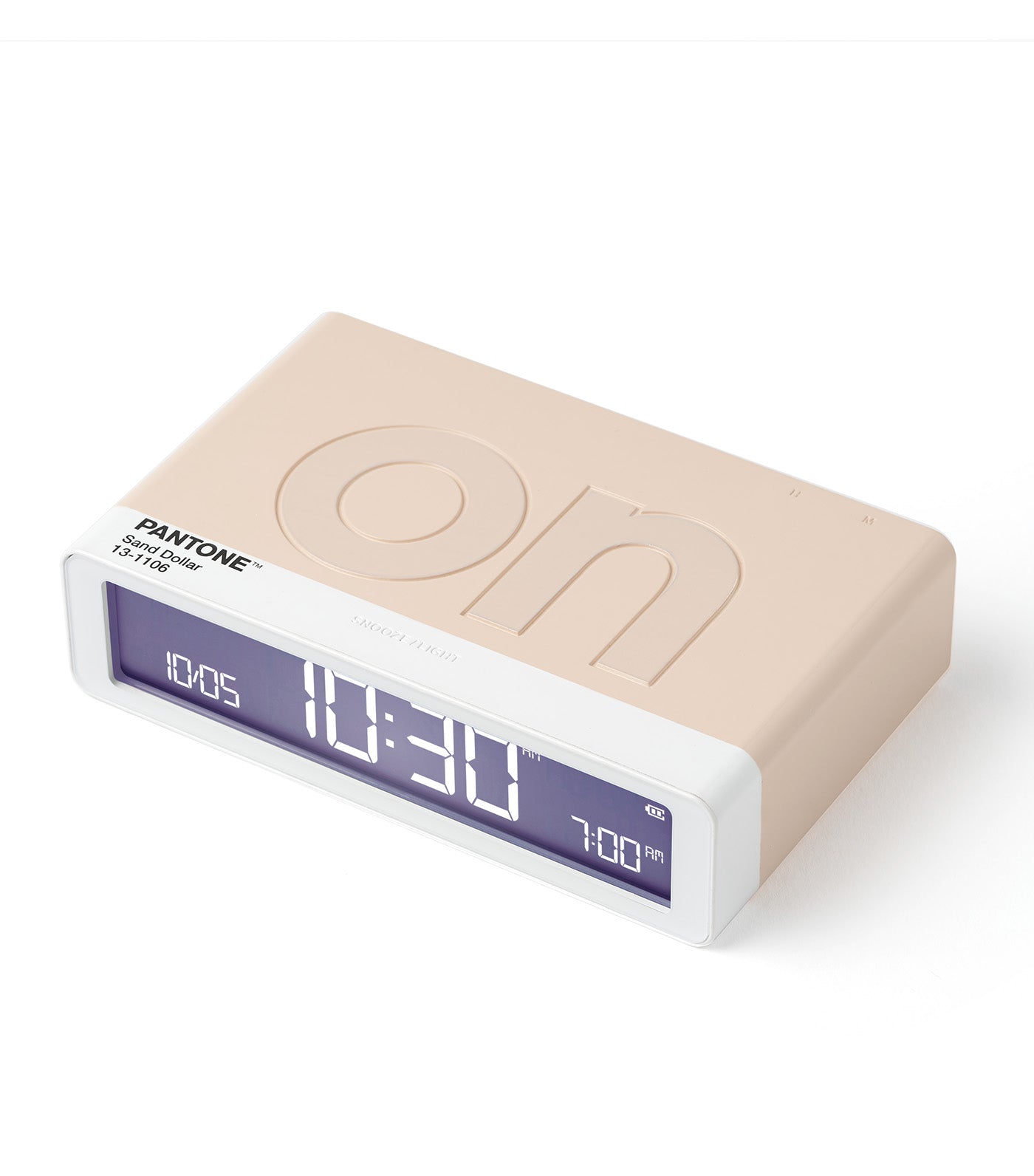 Lexon x PANTONE Flip Classic Alarm Clock Sand