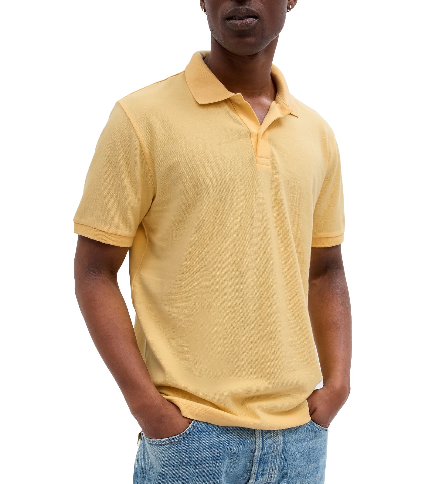 All Day Pique Polo Shirt Havana Yellow