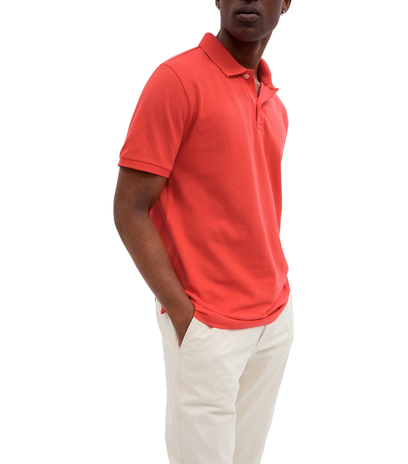 All Day Pique Polo Shirt Hula Red