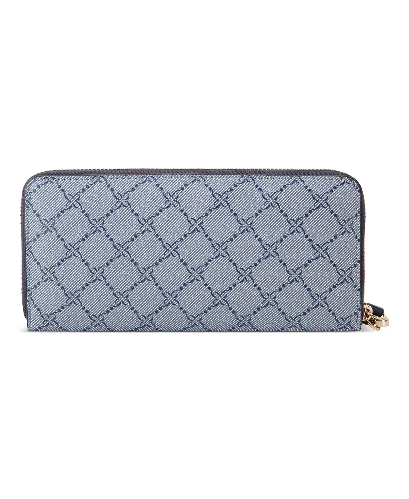 Caireann Zip Around Wrist Wallet Chambray Logo/Navy