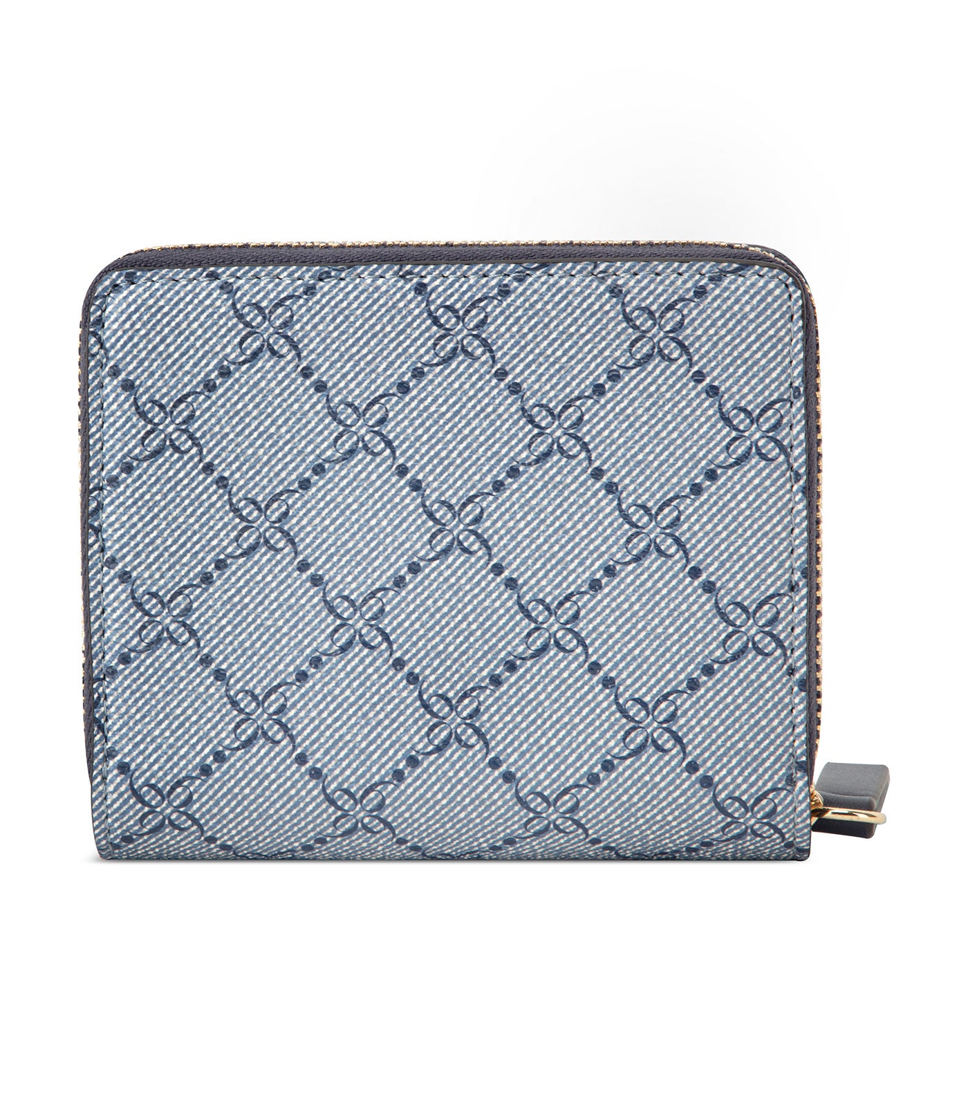 Caireann Small Zip Around Chambray Logo/Navy