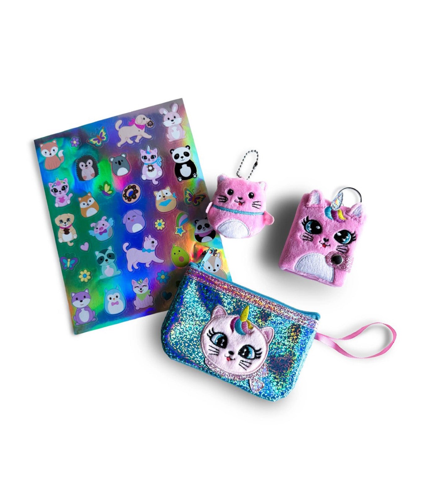 Critter Pals Accessory Set Unicorn Cat Multicolor