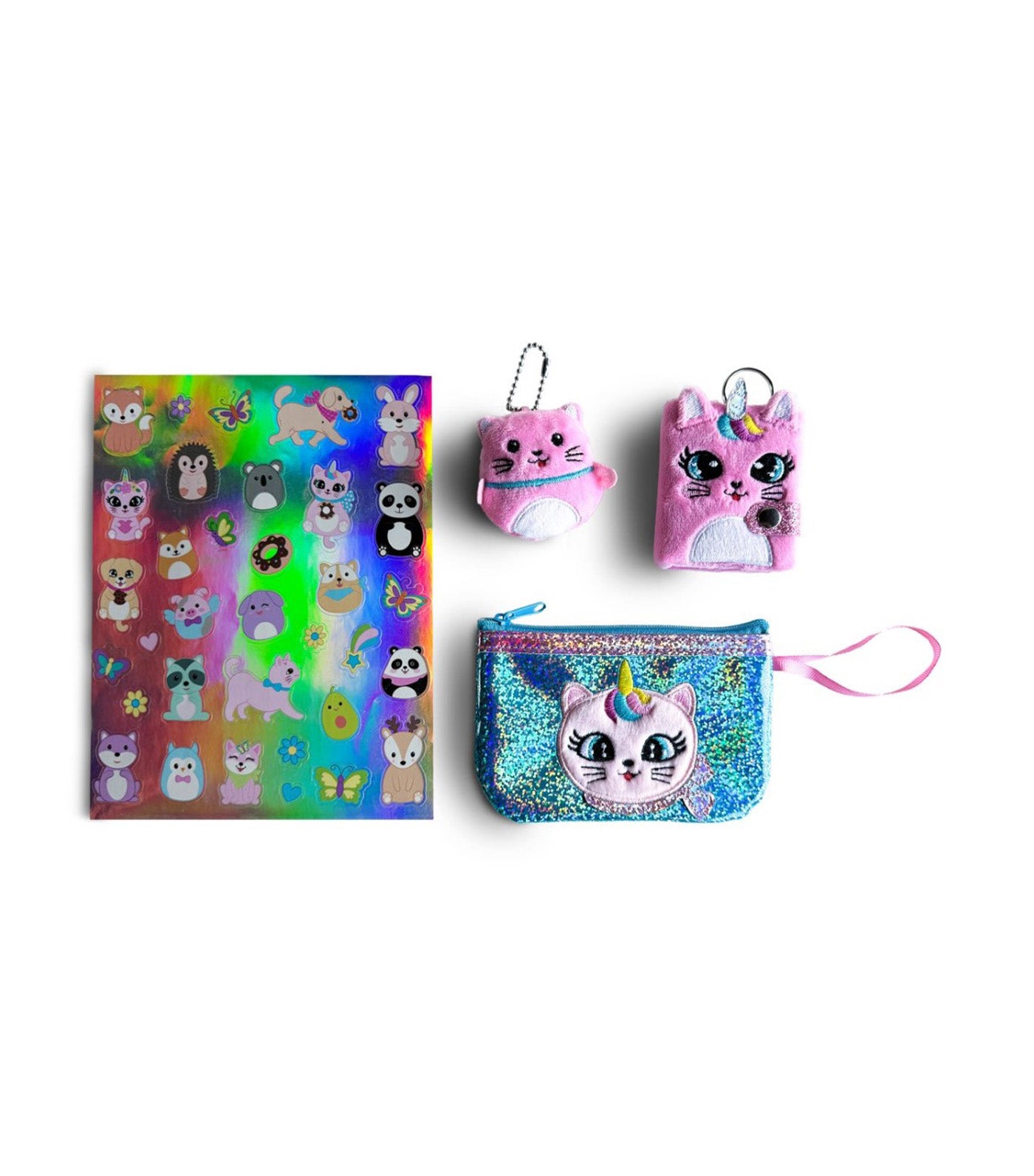 Critter Pals Accessory Set Unicorn Cat Multicolor