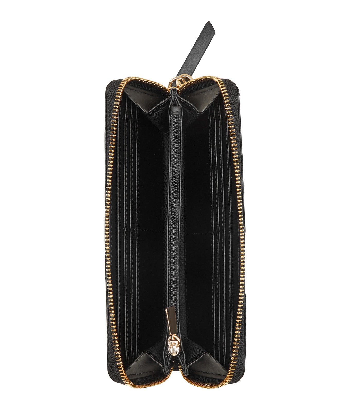 Haleema Zip Around Wristlet Wallet Black